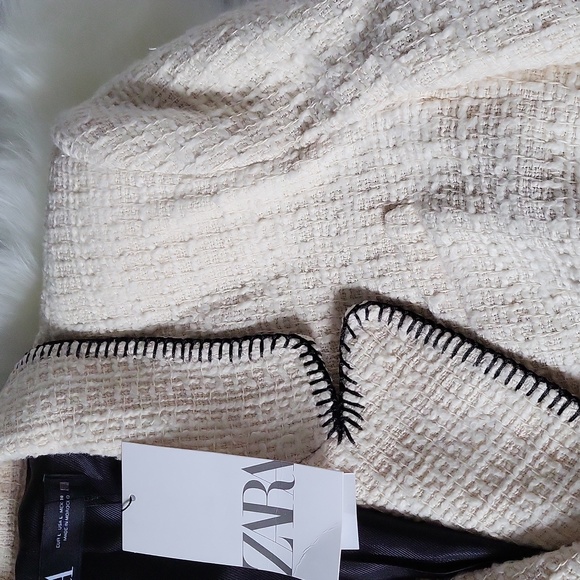 NWT Zara topstiched double breasted blazer - Picture 14 of 14